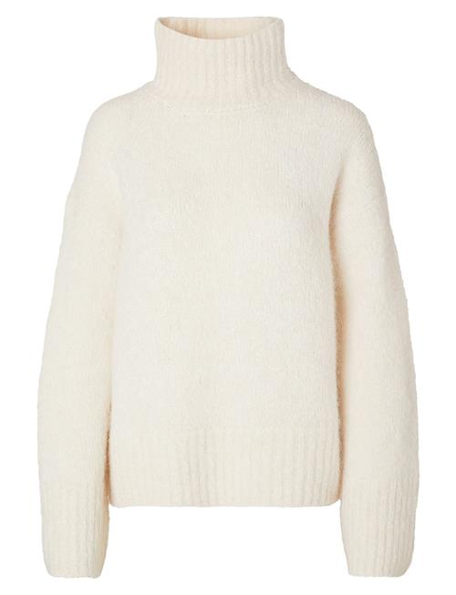 Selected Femme Slfgabella Ls Knit High-Neck W Selected Femme Cream