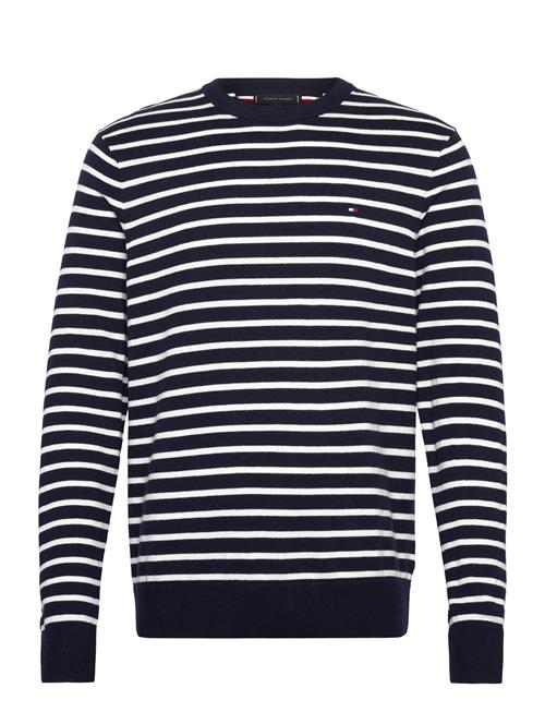 Se Pima Org Ctn Cashmere Crew Neck Tommy Hilfiger Navy ved Booztlet