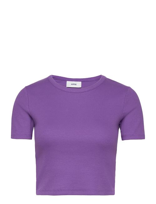 JJXX Jxflorie Str Ss Rib Tee Jrs Noos JJXX Purple