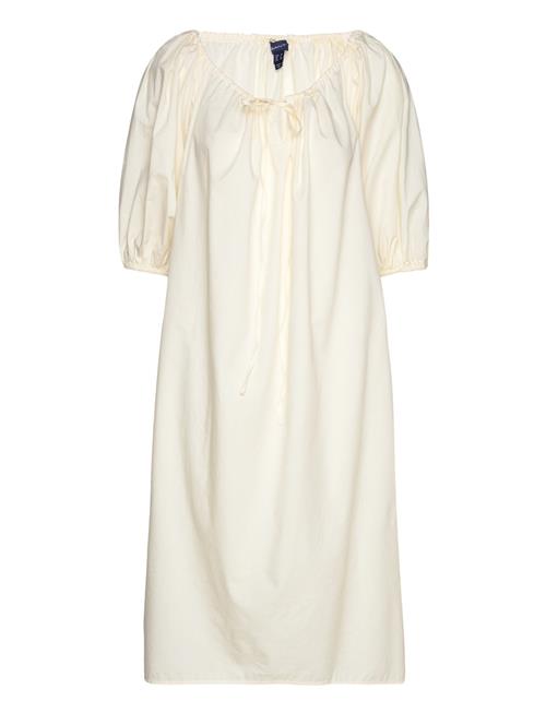 Relaxed Gathered Dress GANT Cream