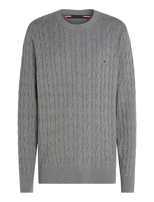 Classic Cotton Cable Crew Neck Tommy Hilfiger Grey