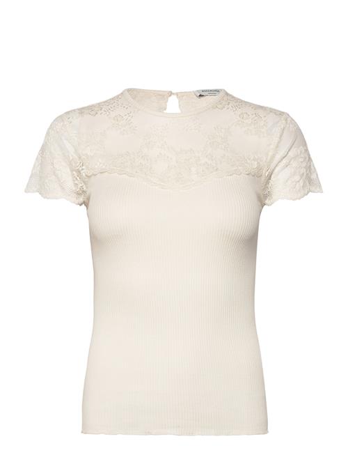 Rosemunde Silk T-Shirt W/ Lace Rosemunde White