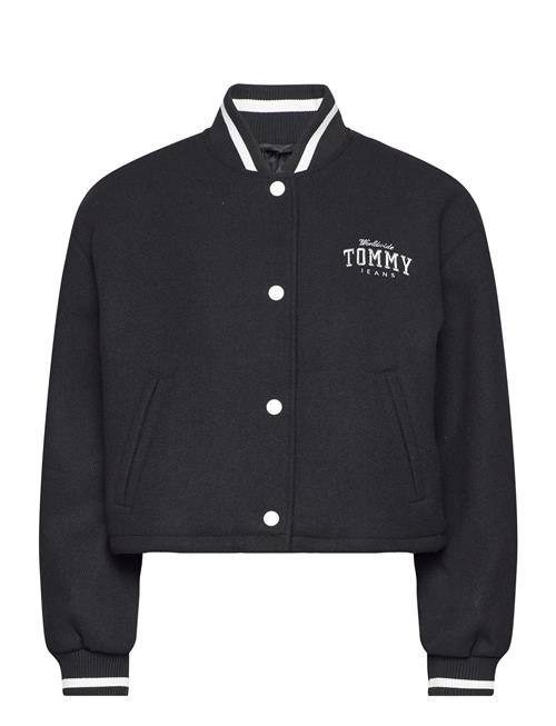 Tommy Jeans Tjw Crp Wool Varsity Bomber Tommy Jeans Black