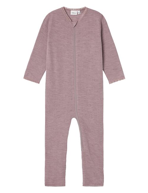 Nmfwang Wool Needle Nightsuit Solid Noos Name It Purple