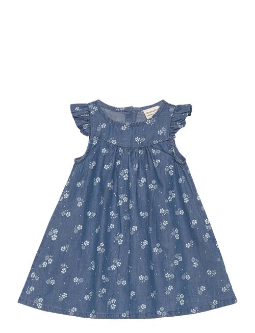 Minymo Dress Ss Aop Chambray Minymo Blue