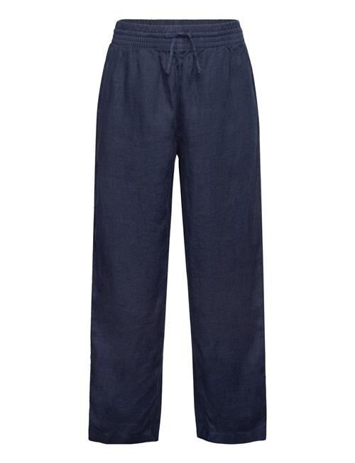 Relaxed Linen Pants GANT Navy