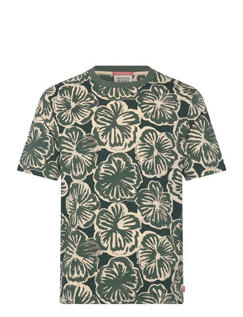 Scotch & Soda Big All Over Print T-Shirt Scotch & Soda Green