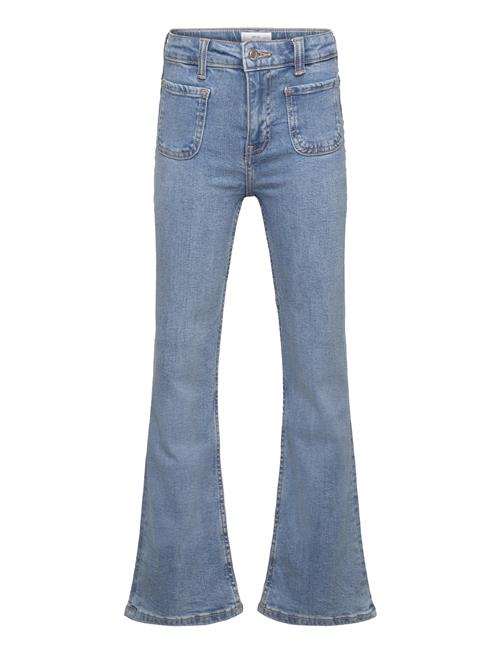 Flared Jeans With Pocket Mango Blue