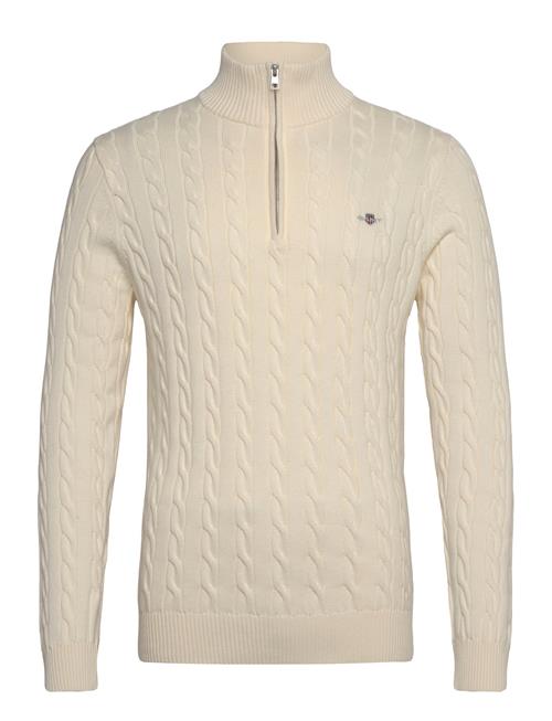 Cotton Cable Half Zip GANT Cream