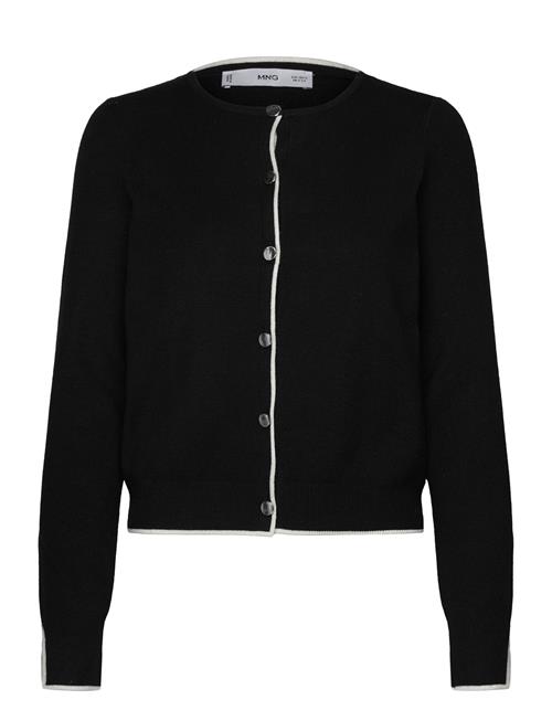 Mango Button Knit Cardigan Mango Black