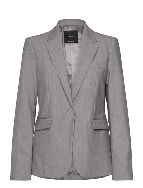 Mango Straight-Fit Suit Jacket Mango Grey