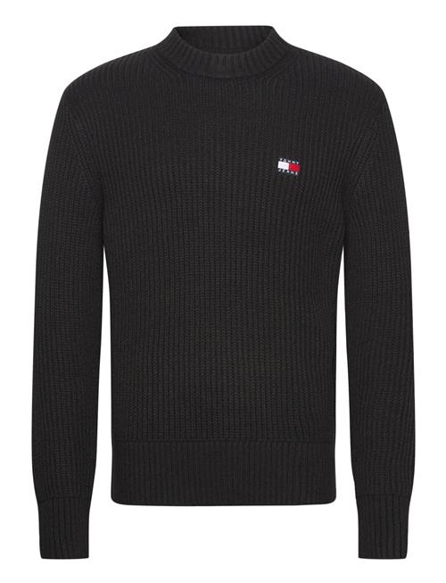 Tommy Jeans Tjm Reg Badge Textured Cneck Ext Tommy Jeans Black