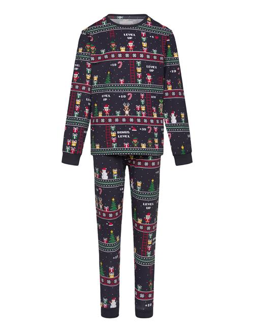 Vintage Gaming Pyjamas Kids Christmas Sweats Navy