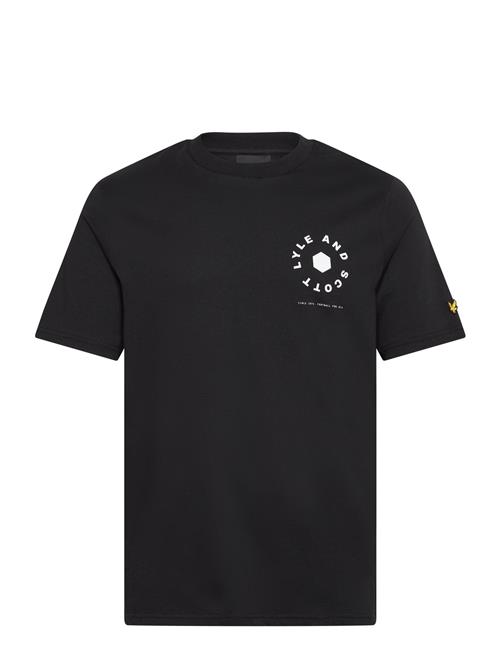 Lyle & Scott Football Wheel Graphic T-Shirt Lyle & Scott Black