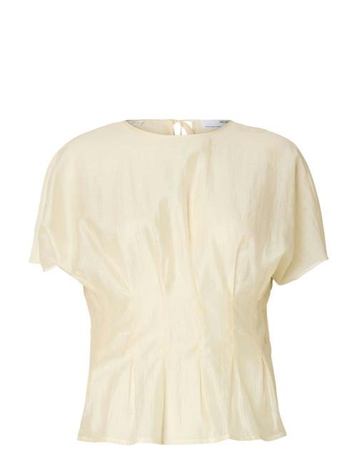 Selected Femme Slfiris Ss O-Neck Top Selected Femme Cream