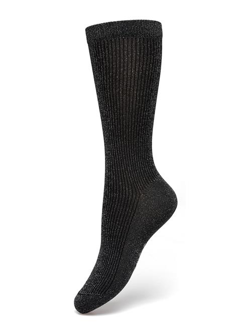 Swedish Stockings Magda Shimmery Socks Swedish Stockings Black