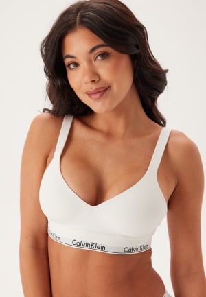 Se Calvin Klein Lift Bralette 100 White L ved Bubbleroom