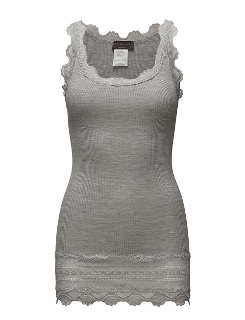 Silk Top W/ Lace Rosemunde Grey