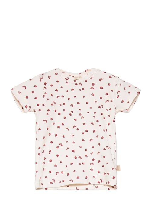 Petit Piao T-Shirt S/S Printed Petit Piao Cream