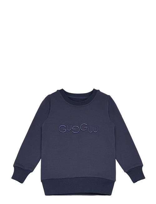 Se Gugguu Logo Sweatshirt Gugguu Navy ved Booztlet