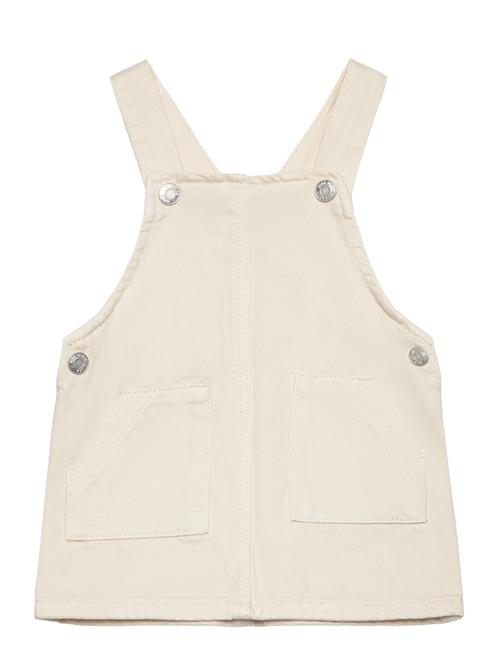 Mango Short Denim Pinafore Mango Cream