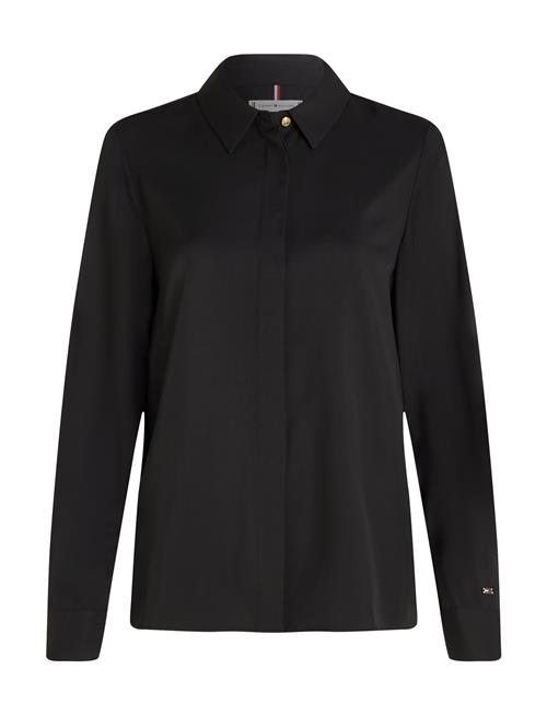 Tommy Hilfiger Fluid Viscose Regular Shirt Tommy Hilfiger Black