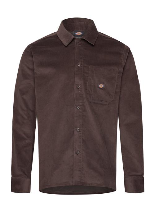 M Corduroy Shirt Ls Dickies Brown