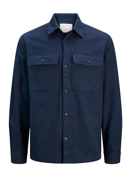 Jack & Jones Jprraymond Melange Solid Ls Overshirt Sn Jack & J S Blue