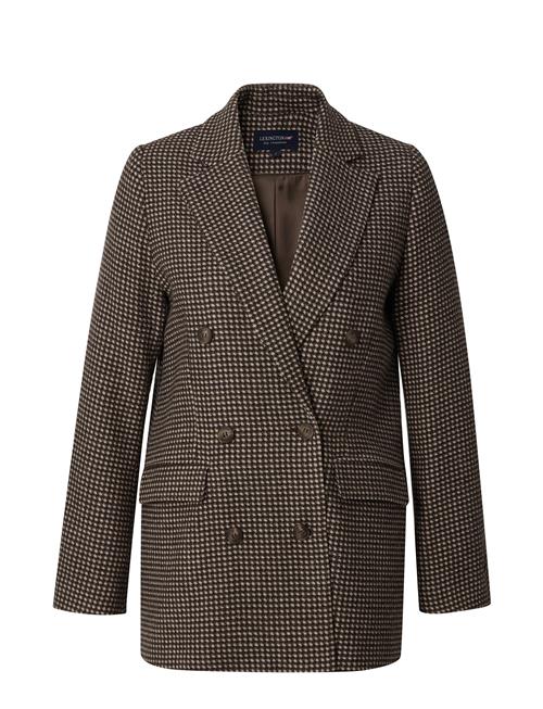 Lexington Clothing Remi Wool Blend Double Breasted Blazer Lexington Clothing Brown