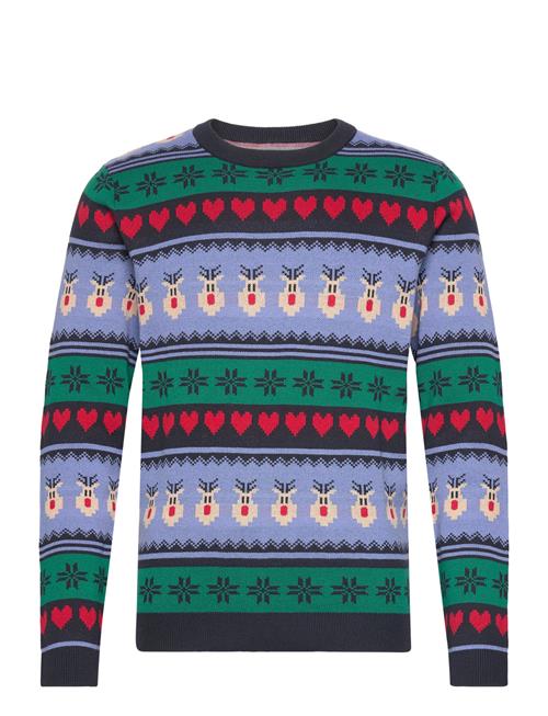 Jack & Jones Jorfestive Xmas Knit Crew Neck Jack & J S Navy