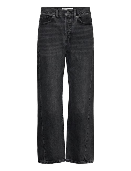 Mango Straight Jeans With Forward Seams Mango Grey