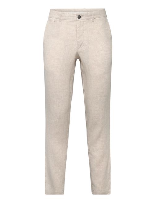 Slim-Fit 100 Linen Trousers Mango Beige