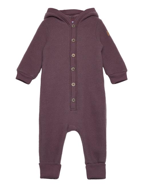 mikk-line Wool Baby Suit W. Hood Mikk-line Purple