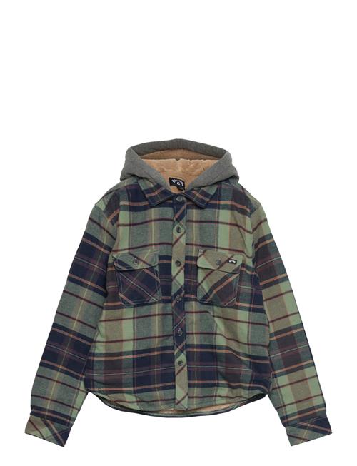 Billabong Coastline Flannel Sherpa Boys Billabong Khaki