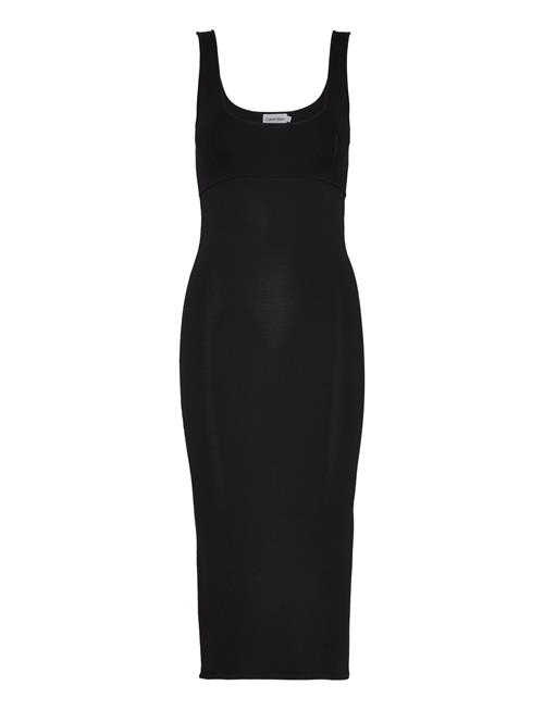 Calvin Klein Sensual Knitted Bodycon Dress Calvin Klein Black