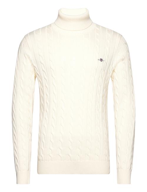 GANT Cotton Cable Turtle Neck GANT Cream