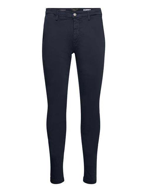 Replay Zeumar Trousers Slim Hyperchino Color Xlite Replay Navy