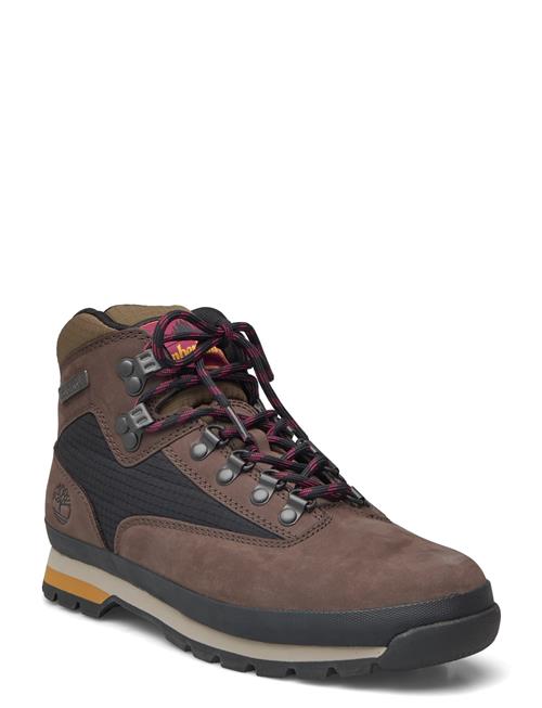 Euro Hiker Mid Lace Up Boot Dark Brown Nubuck Timberland Brown