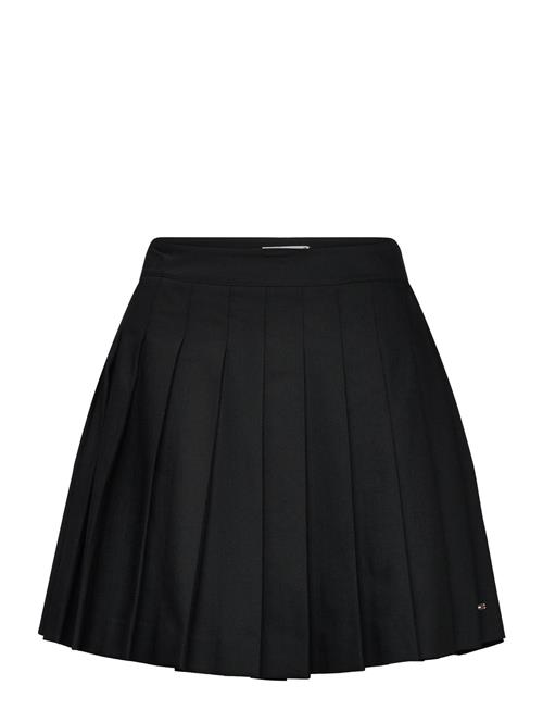 Cool Wool Mix Pleat Short Skirt Tommy Hilfiger Black