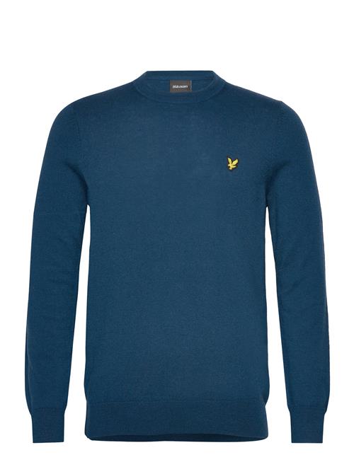 Cotton Merino Crew Neck Jumper Lyle & Scott Blue