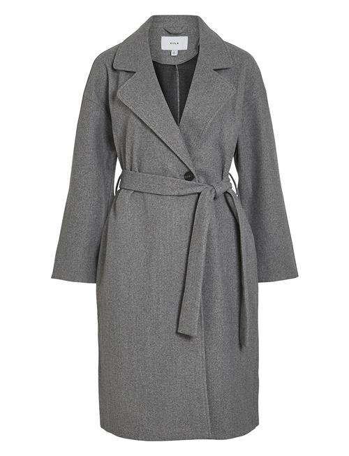 Vila Visolo L/S Long Coat/Tes Vila Grey