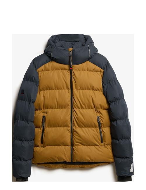 Hood Colour Block Sport Puffer Superdry Sport Brown