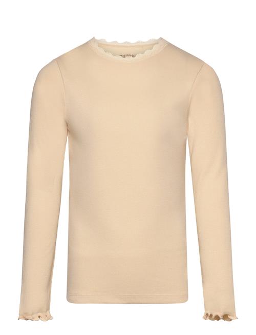 Huttelihut T-Shirt Ls Rib Huttelihut Cream