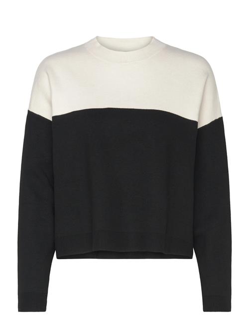 Mango Perkins-Neck Two-T Sweater Mango Black