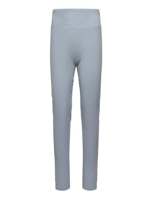 Mango Cotton Ribbed Leggings Mango Blue