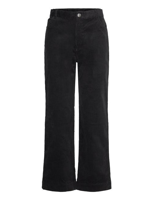 Monki Regular Waist Straight Leg Corduroy Trousers Monki Black