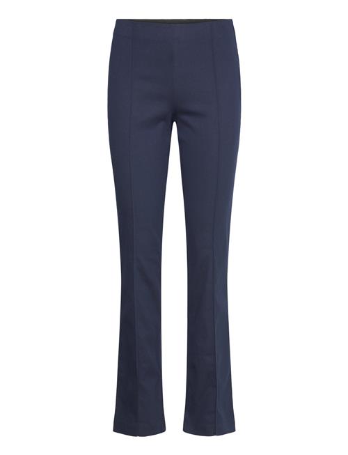 Monki Regular Waist Press Crease Trousers Monki Navy