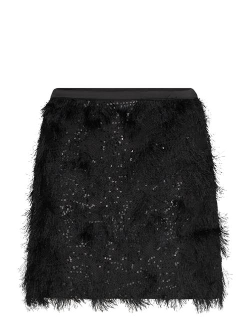 Bubbleroom Ryanne Fringe Sequin Mini Skirt Bubbleroom Black