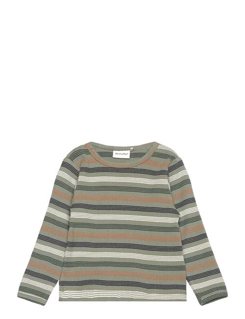 Minymo T-Shirt Ls Y/D Rib Minymo Green