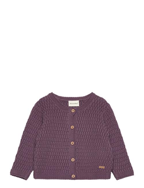 Cardigan Knit Minymo Purple